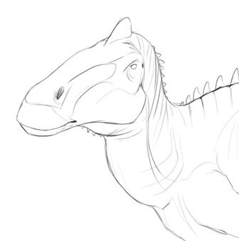 Edmontosaurus Sketch