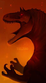 Allosaurus Rendered Bust