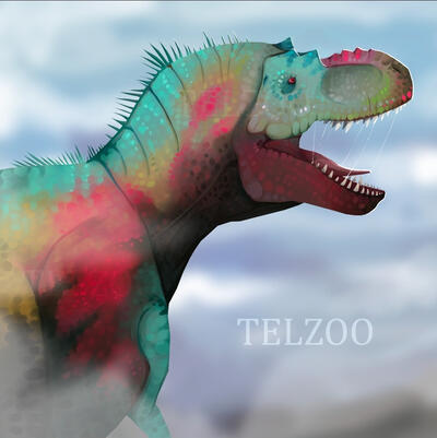 Gorgosaurus Rendered Bust