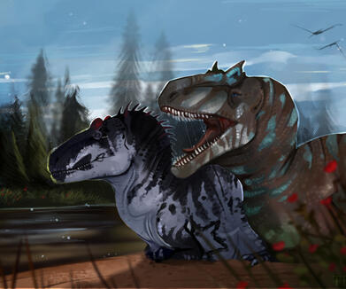 Gorgosaurus Rendered Bust