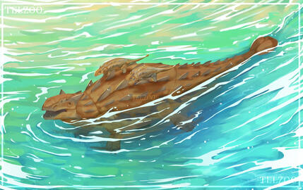 Ankylosaurus Fullbody + Background