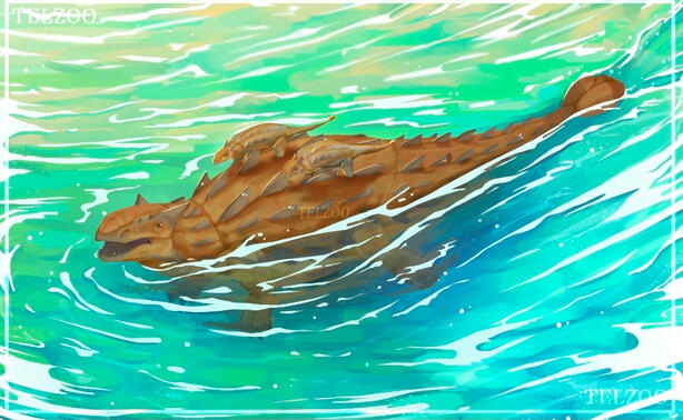 Rendered Ankylosaurus Fullbody + Background